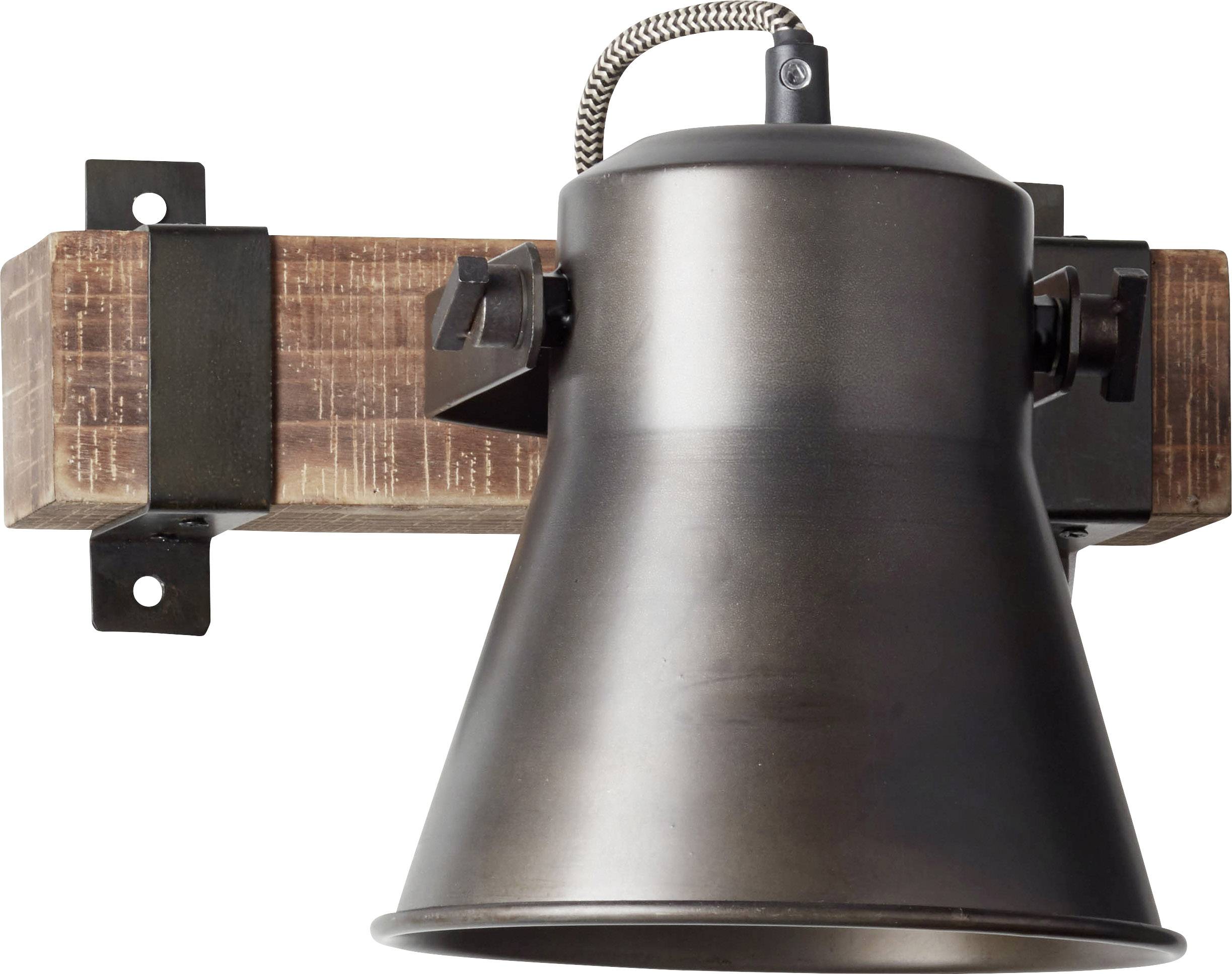 Brilliant Plow 82110/46 Wandstrahler E27 10 W Schwarz