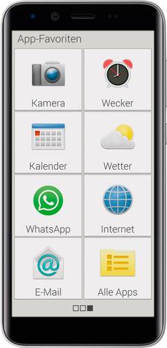 Emporia SMART 3 mini Smartphone 16GB 5 Zoll (12.7 cm) Single-SIM Android™ 9.0 8 Megapixel Schwarz