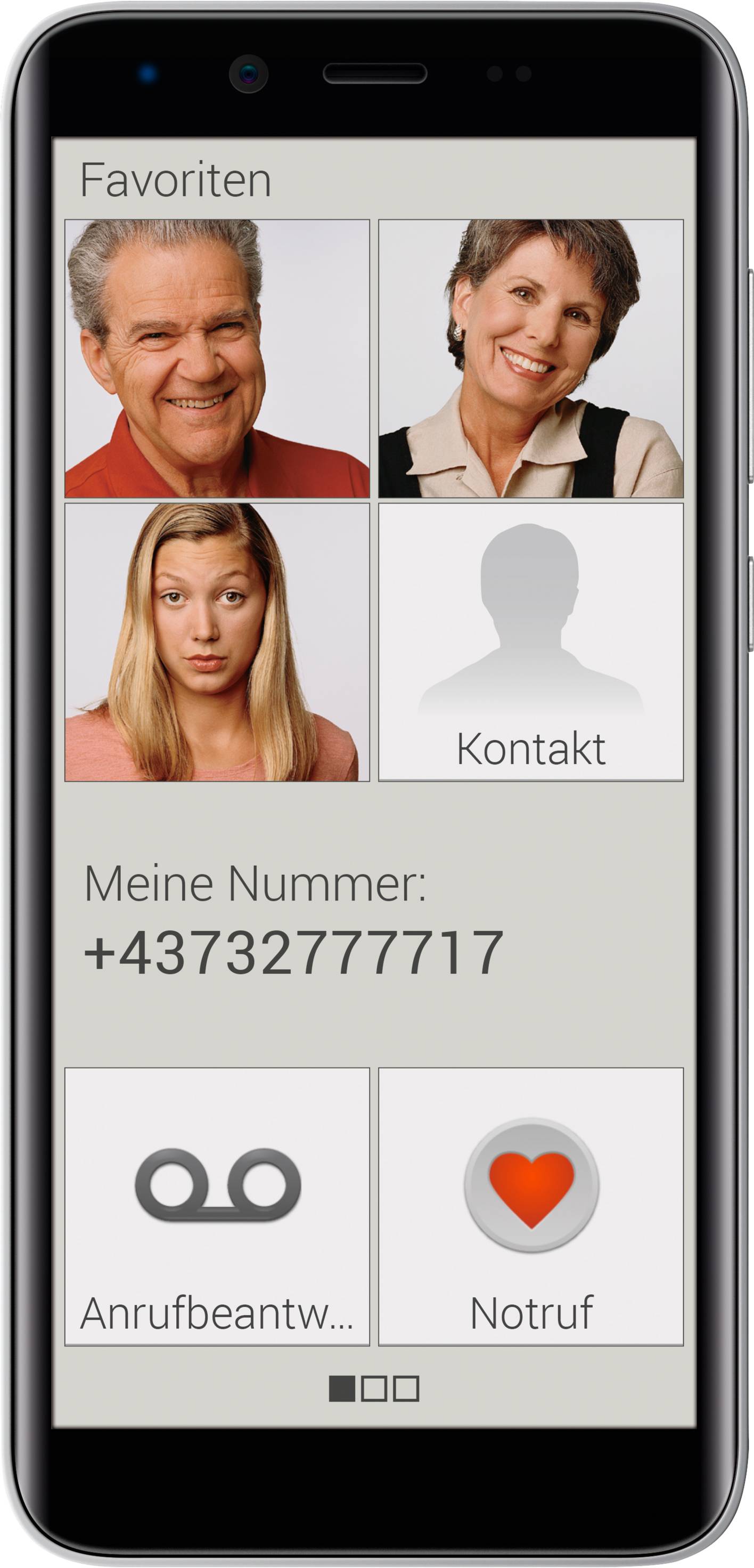 Emporia SMART 3 mini Smartphone 16 GB 12.7 cm (5 Zoll) Schwarz Android™ 9.0 Single-SIM