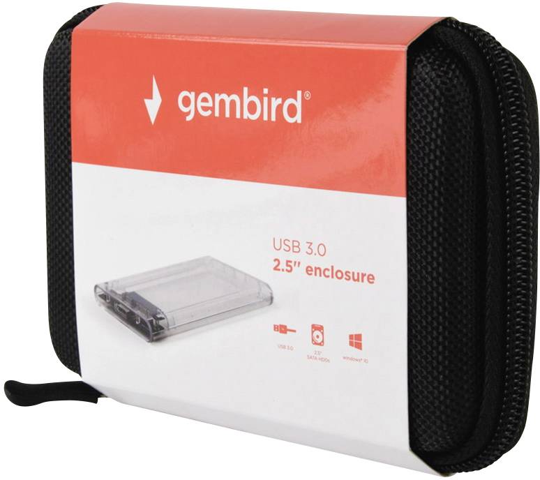 Gembird EE2-U3S9-6 6.35 cm (2.5 Zoll)-Festplattengehäuse 2.5 Zoll USB 3.2 Gen 1 (USB 3.0)