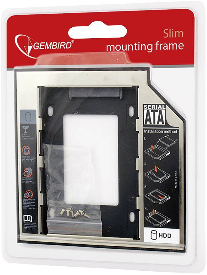 Gembird MF-95-01 2.5 Zoll Festplatten-Einbaurahmen