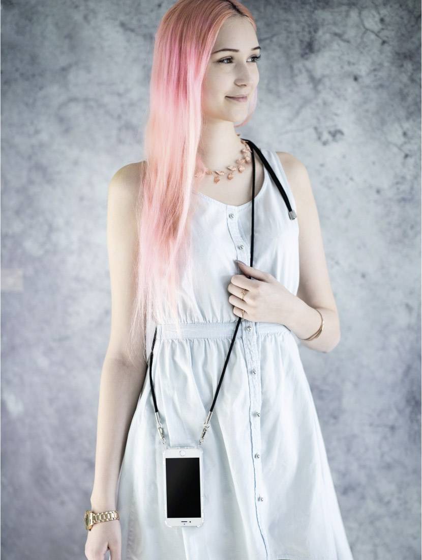 Hama Cross-Body-Cover Fenstertasche Apple iPhone 11 Transparent Wasserabweisend, Induktives Laden 00172319