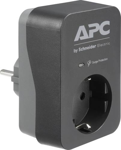 APC by Schneider Electric PME1WB-GR Überspannungsschutz-Zwischenstecker Schwarz