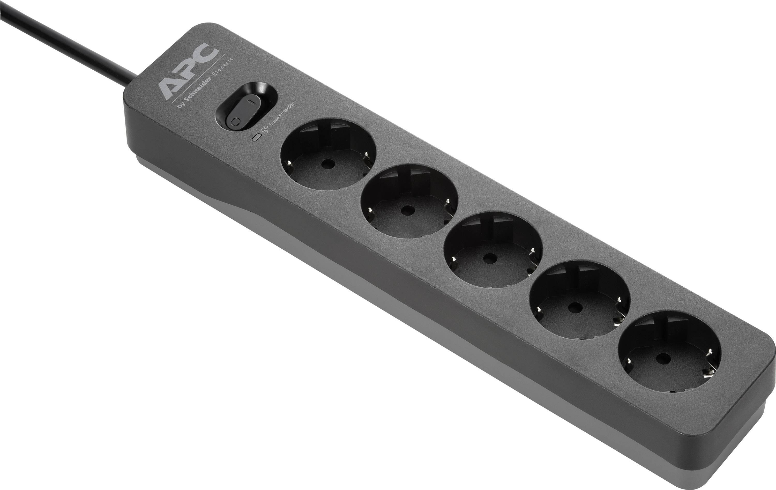 APC PME5B-GR Überspannungsschutz-Steckdosenleiste Schwarz Schutzkontakt 1St.