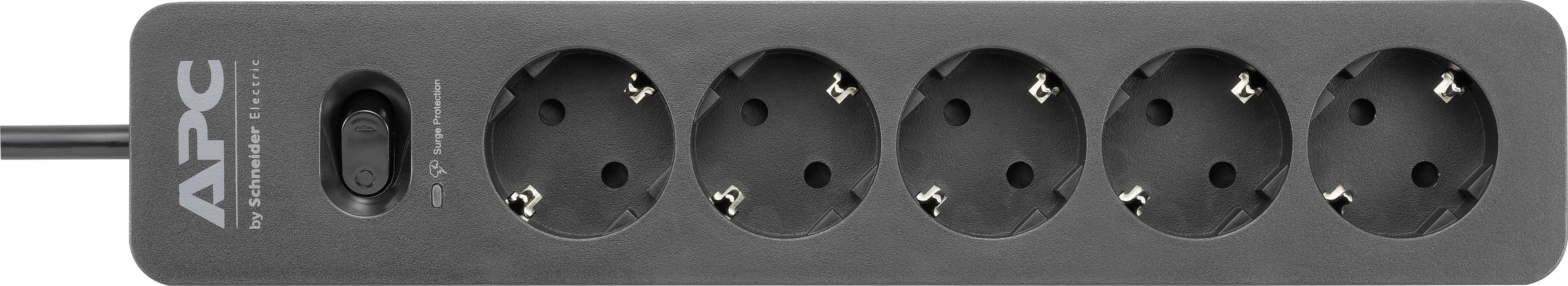 APC PME5B-GR Überspannungsschutz-Steckdosenleiste Schwarz Schutzkontakt 1St.