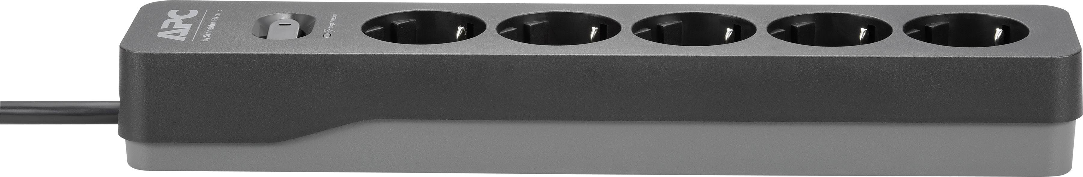 APC PME5B-GR Überspannungsschutz-Steckdosenleiste Schwarz Schutzkontakt 1St.