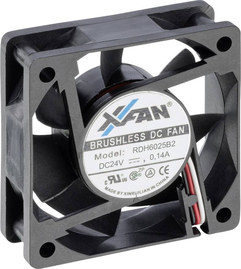 X-Fan RDH6025B2 Axiallüfter 24 V/DC 33 m³/h (L x B x H) 60 x 60 x 25 mm