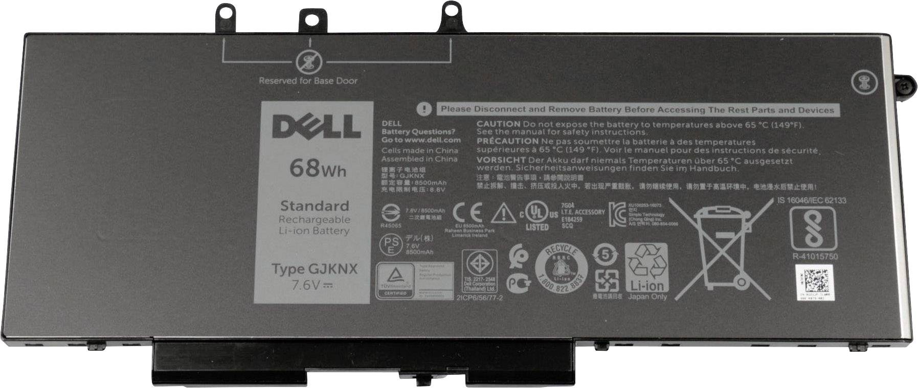 Dell Notebook-Akku GJKNX 7.6 V 8550 mAh