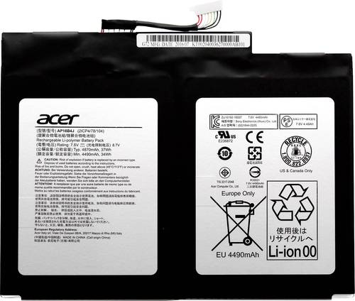 Acer Notebook-Akku KT.00204.003 7.6V 4870 mAh