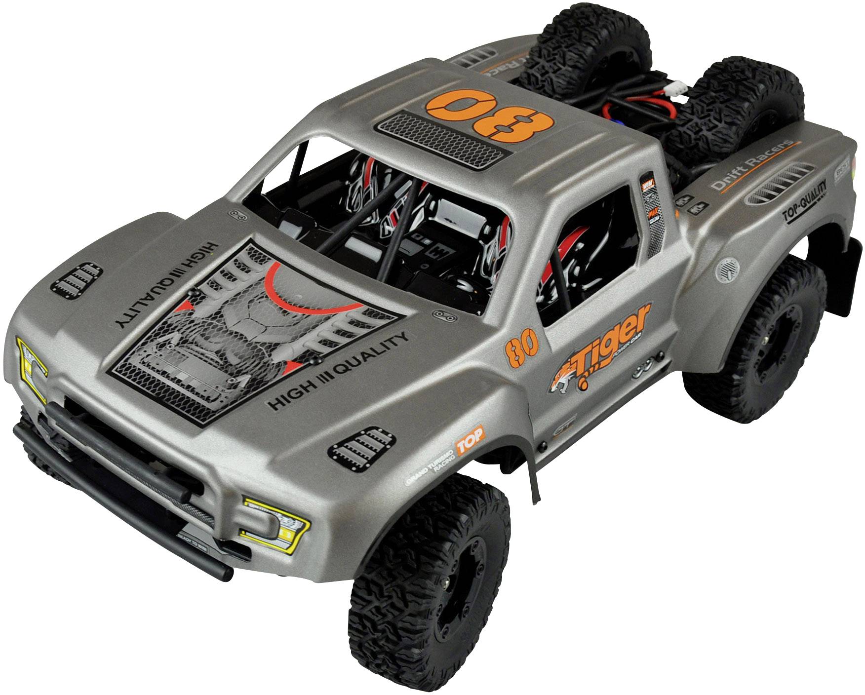 Amewi SC12 Silber Brushed 1:12 RC Modellauto Elektro Short Course Allradantrieb (4WD) RtR 2,4 GHz I