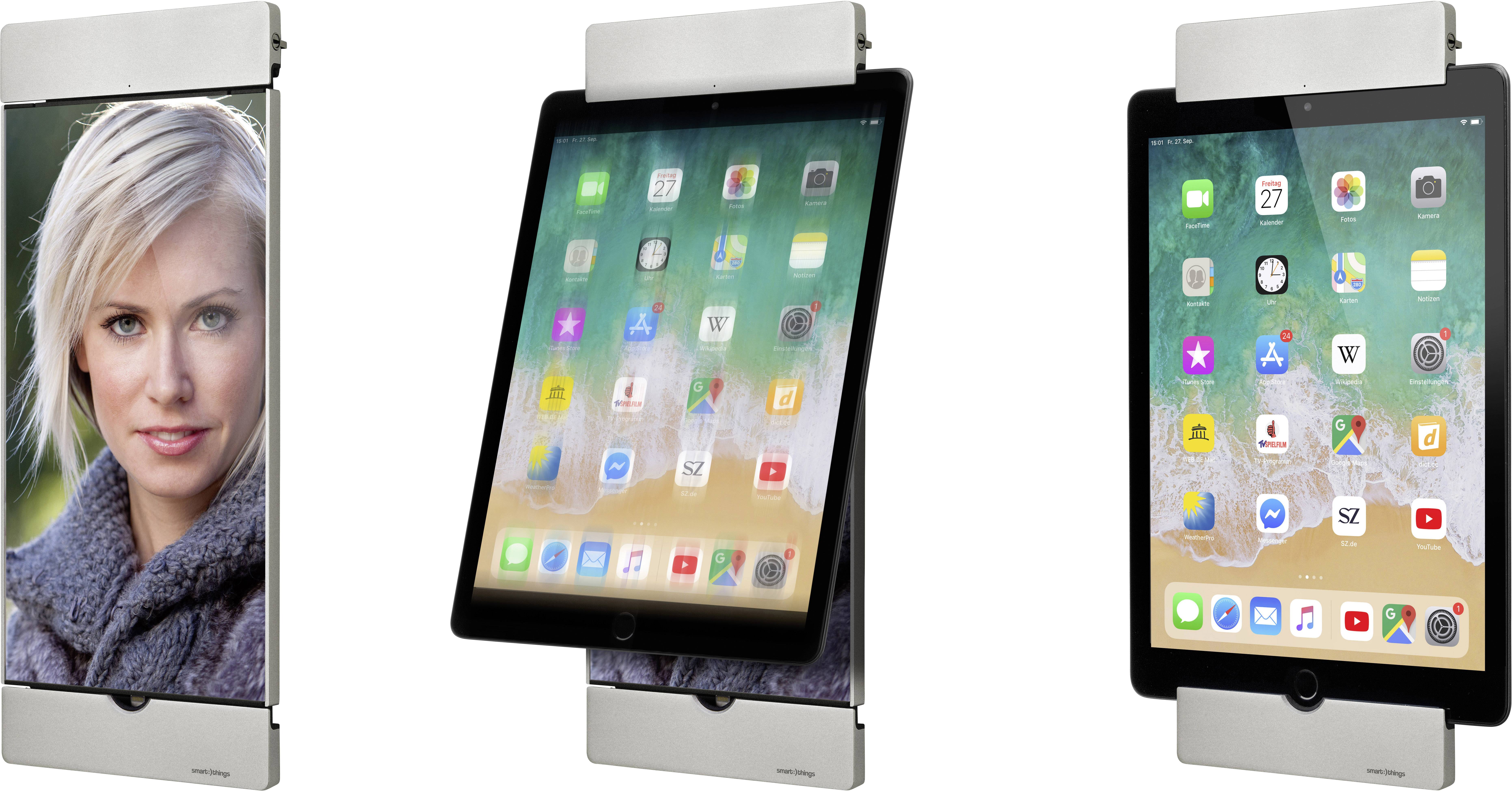 Smart Things sDock s21 iPad Wandhalterung Silber Passend für Apple-Modell: iPad 10.2 (2019), iPad Pro 10.5, iPad Air