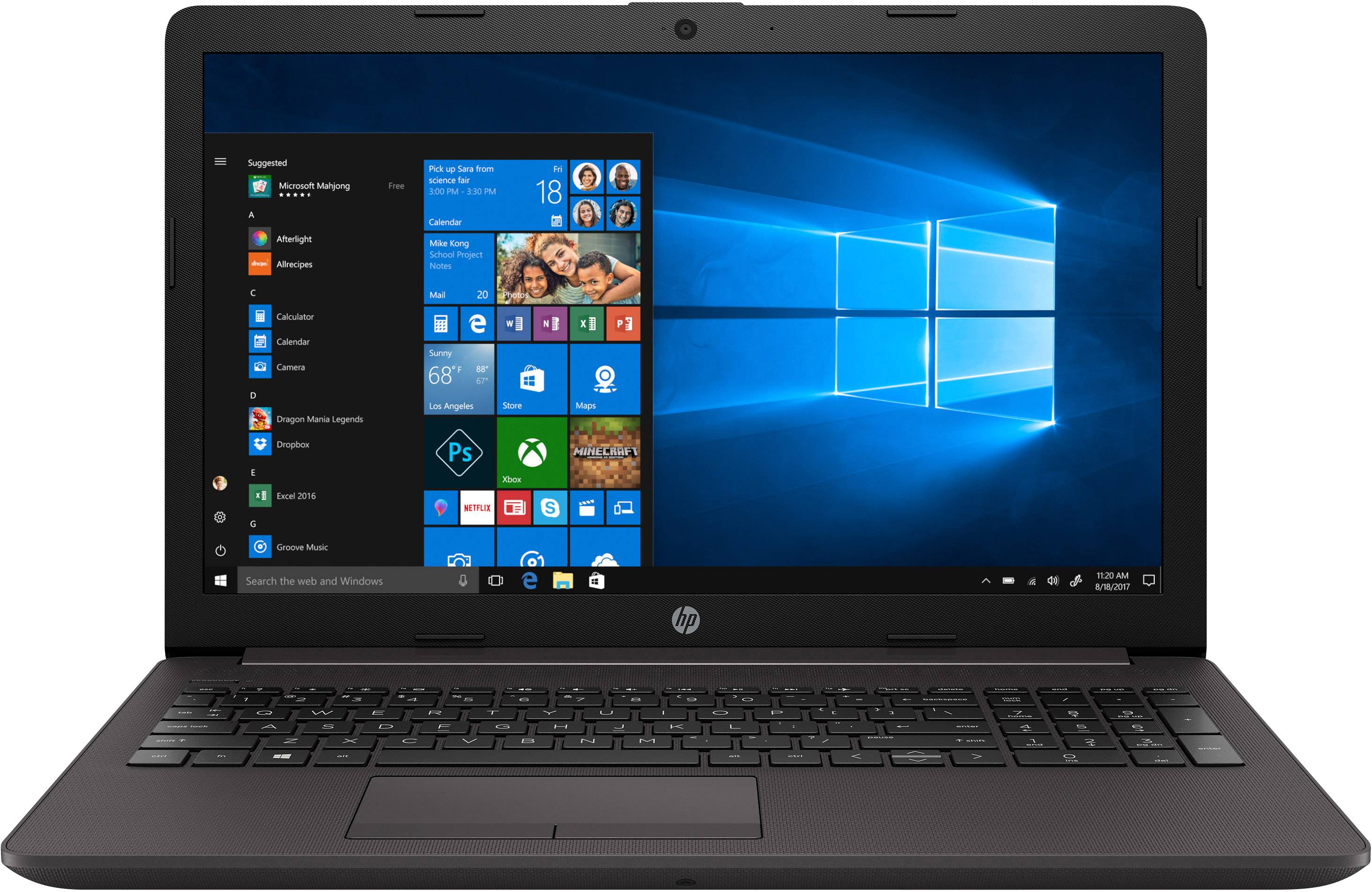 HP 255 G7 9HR37ES 39.6cm (15.6 Zoll) Notebook AMD Ryzen 5 Ryzen 5 2500U 8GB 512GB SSD AMD Radeon Vega 8 FreeDOS Anthrazit