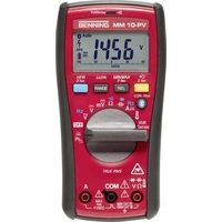 Benning MM 10-PV Hand-Multimeter digital Datenlogger CAT IV 600V Anzeige (Counts): 6000 Benning MM 10-PV Hand-Multimeter digital Datenlogger CAT IV 600V Anzeige (Counts): 6000