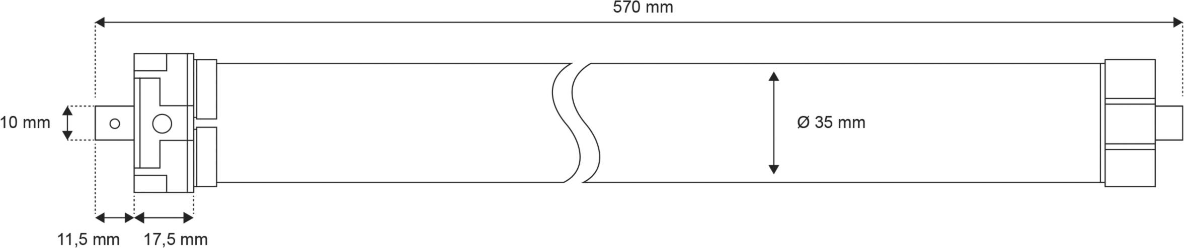 21106 Schellenberg SmartHome Rohrmotor Einbau Premium Mini