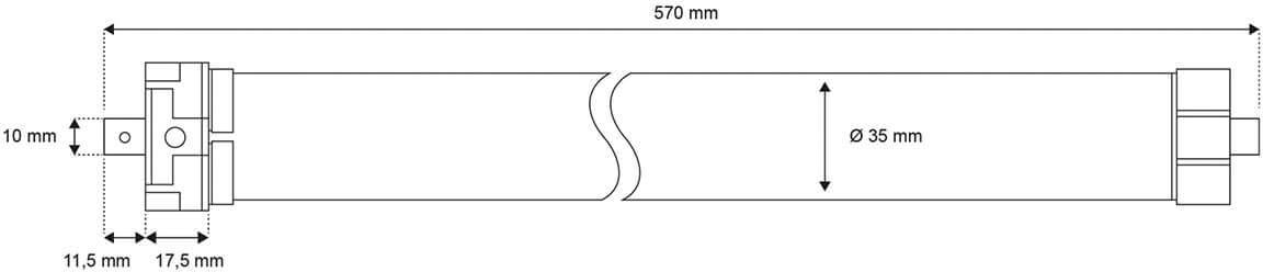 21110 Schellenberg SmartHome Rohrmotor Einbau Premium Mini