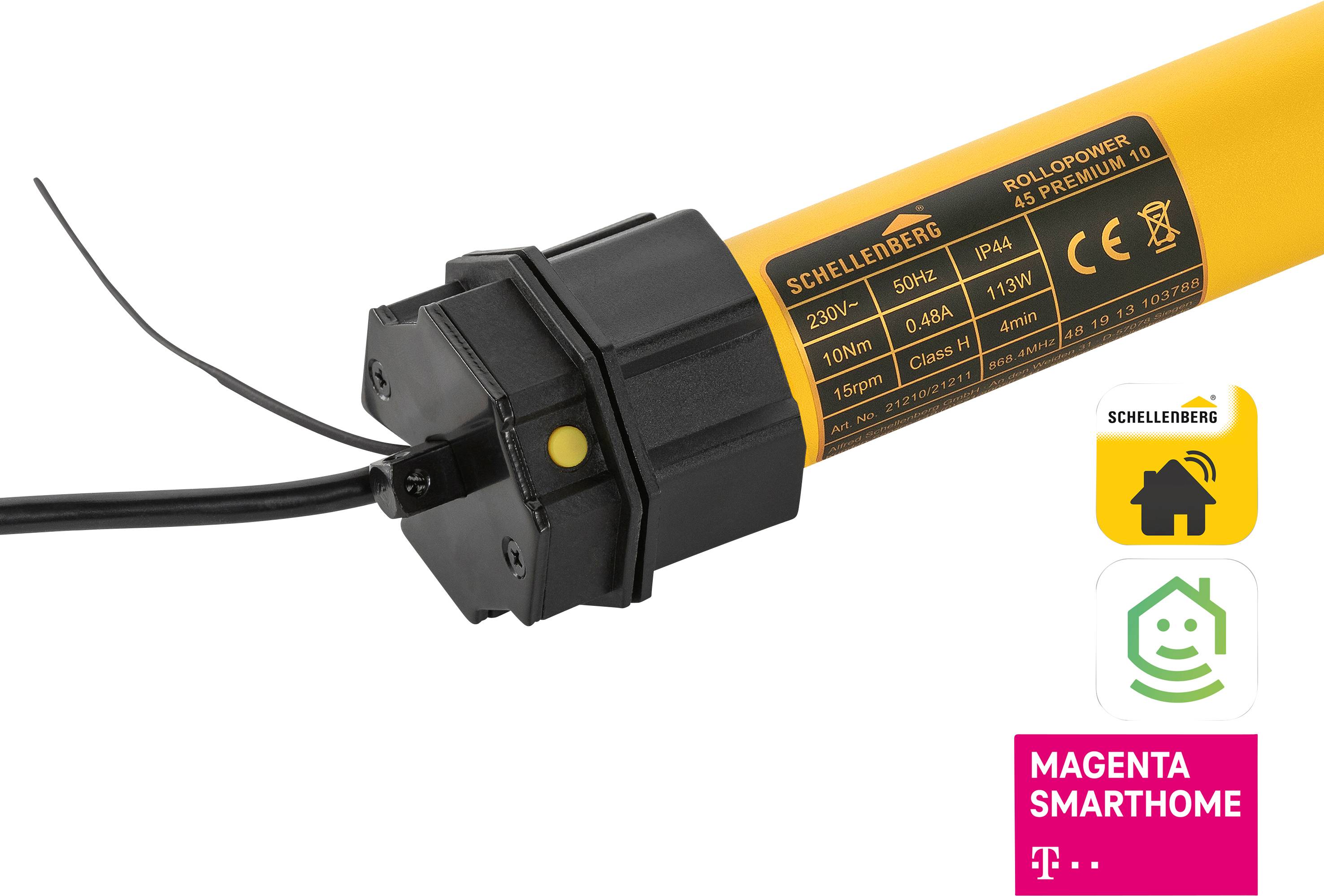 21210 Schellenberg SmartHome Rohrmotor Einbau Premium Maxi