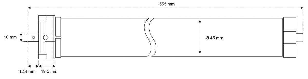 21210 Schellenberg SmartHome Rohrmotor Einbau Premium Maxi