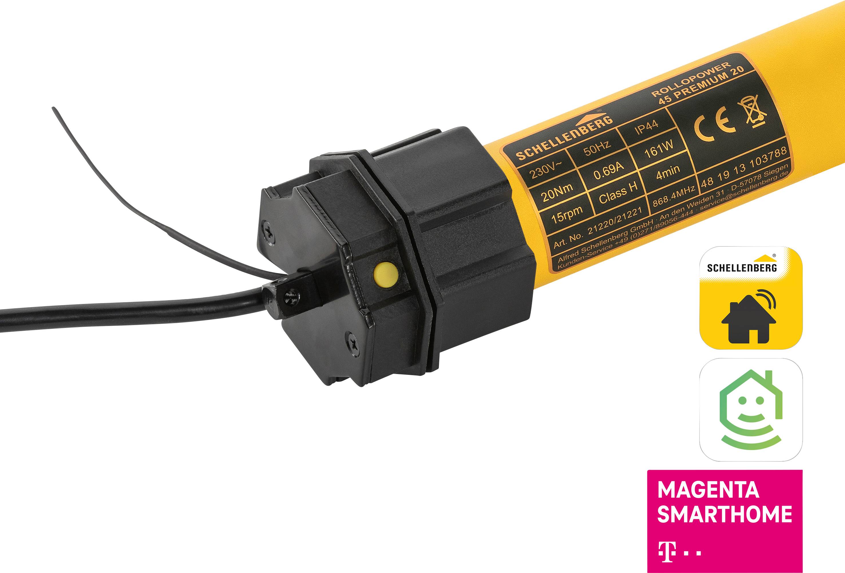21220 Schellenberg SmartHome Rohrmotor Einbau Premium Maxi