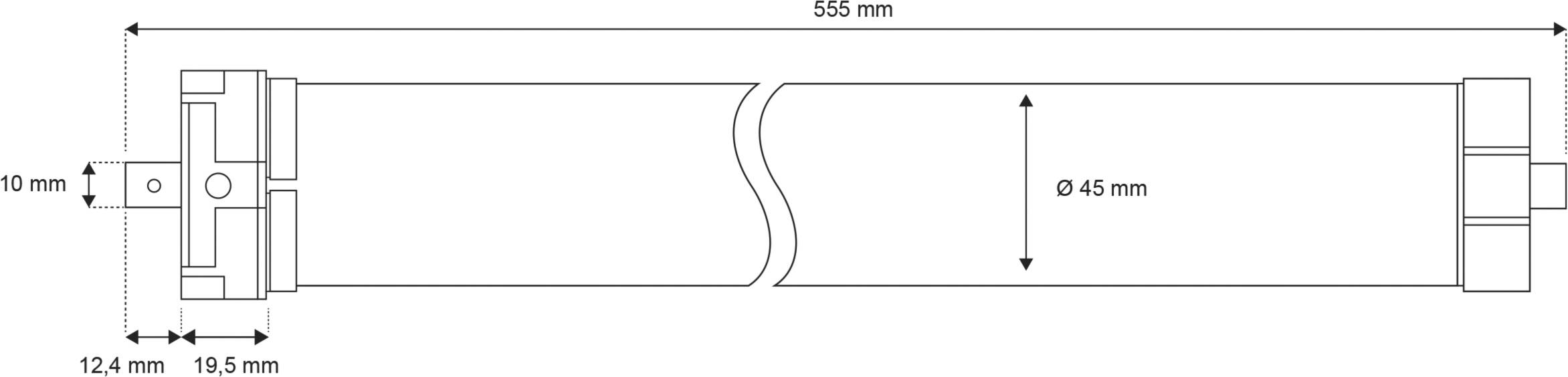21220 Schellenberg SmartHome Rohrmotor Einbau Premium Maxi