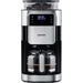 Severin KA 4813 Kaffeemaschine Schwarz, Edelstahl (gebürstet) Fassungsvermögen Tassen=10 Display, Glaskanne, mit Mahlwerk Severin KA 4813 Kaffeemaschine Schwarz, Edelstahl (gebürstet) Fassungsvermögen Tassen=10 Display, Glaskanne, mit Mahlwerk