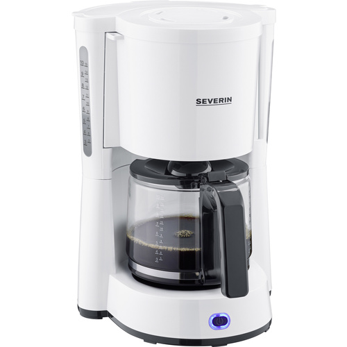 Severin Type Kaffeemaschine Weiß Fassungsvermögen Tassen=10 Glaskanne, mit Filterkaffee-Funktion