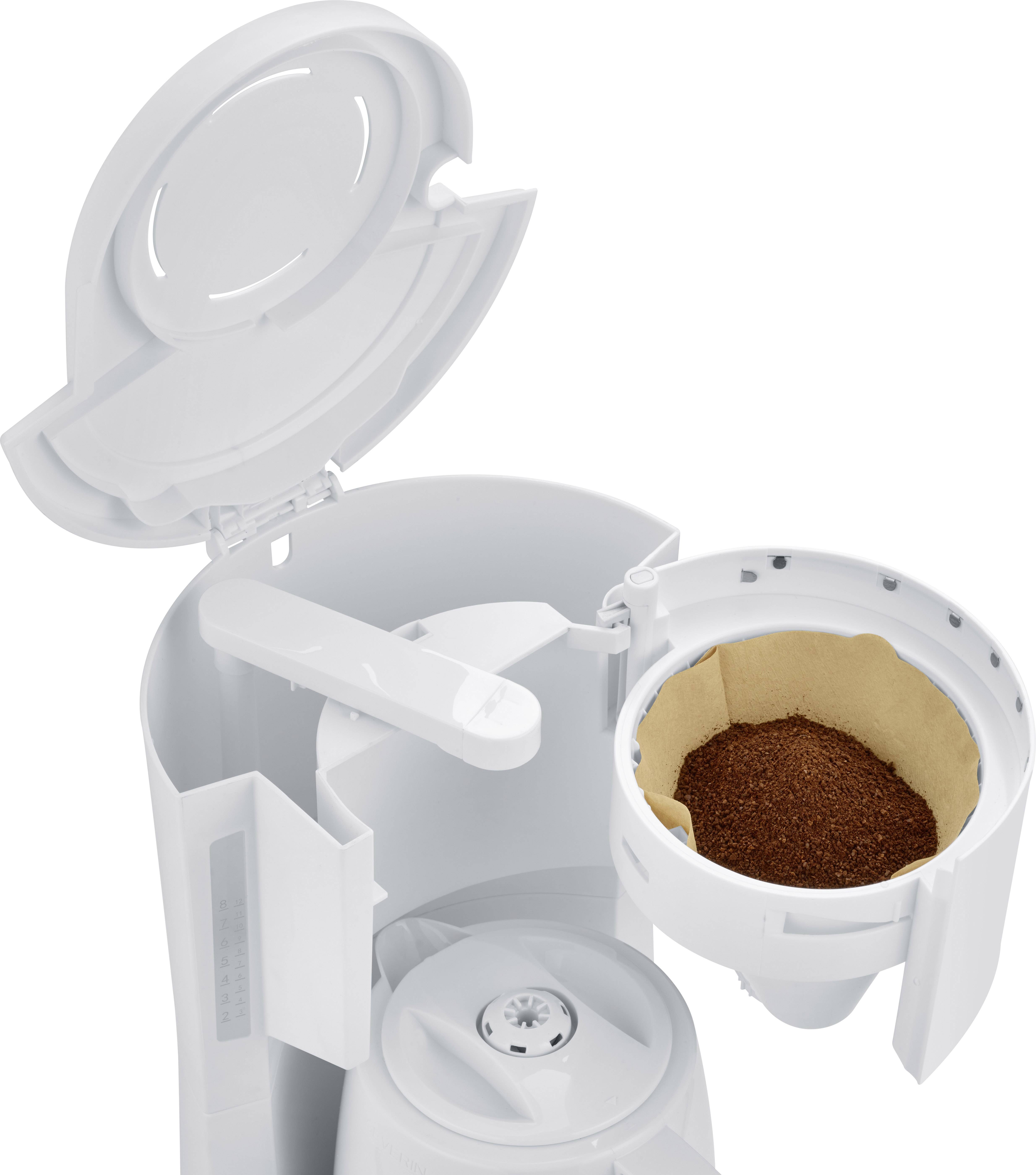 Severin KA 9254 Kaffeemaschine Weiß Fassungsvermögen Tassen=8 Isolierkanne, mit Filterkaffee-Funktion