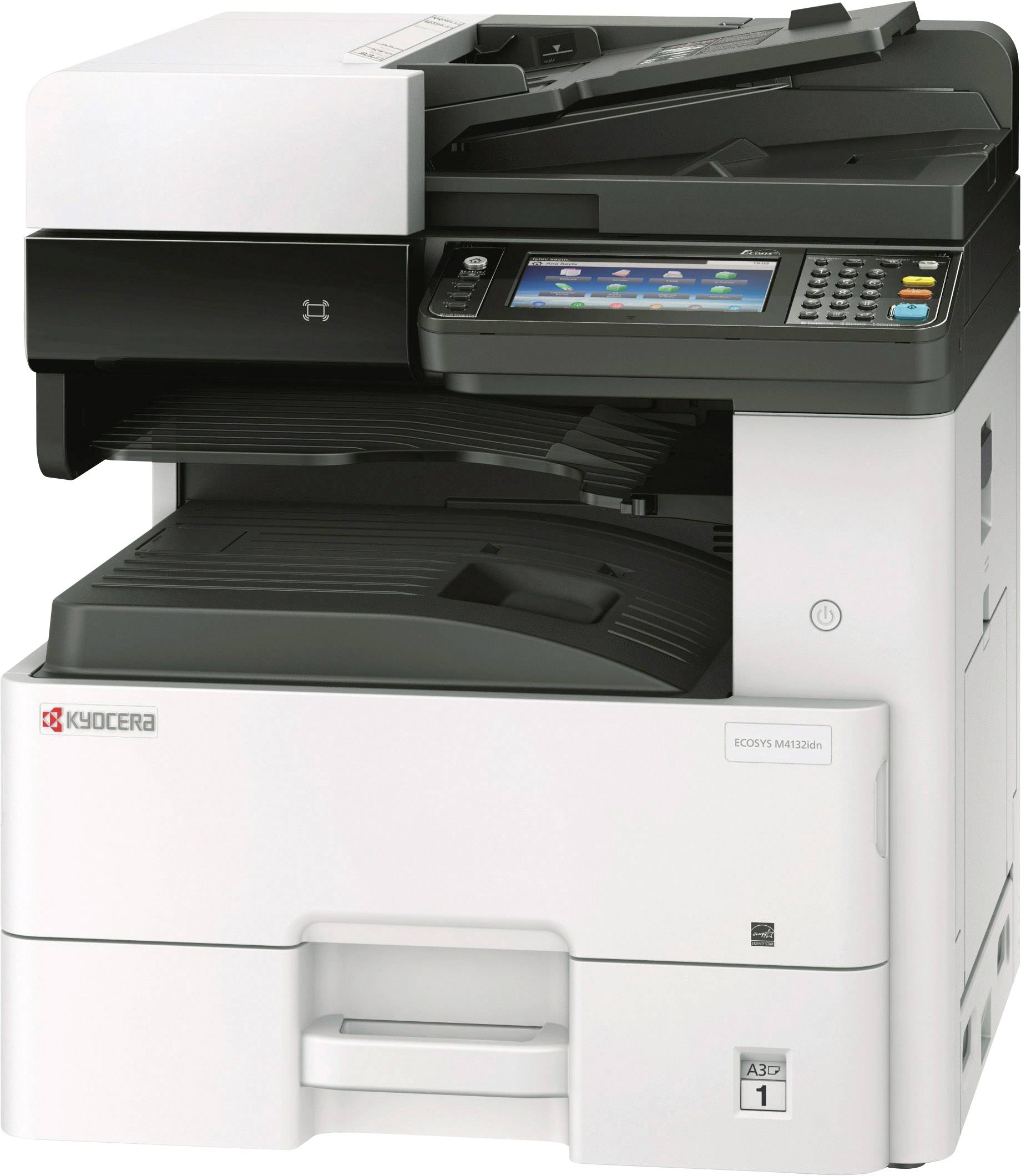 Kyocera ECOSYS M4132idn KL3 Schwarzweiß Laser Multifunktionsdrucker A3 Drucker, Scanner, Kopierer, Fax Duplex, LAN, USB