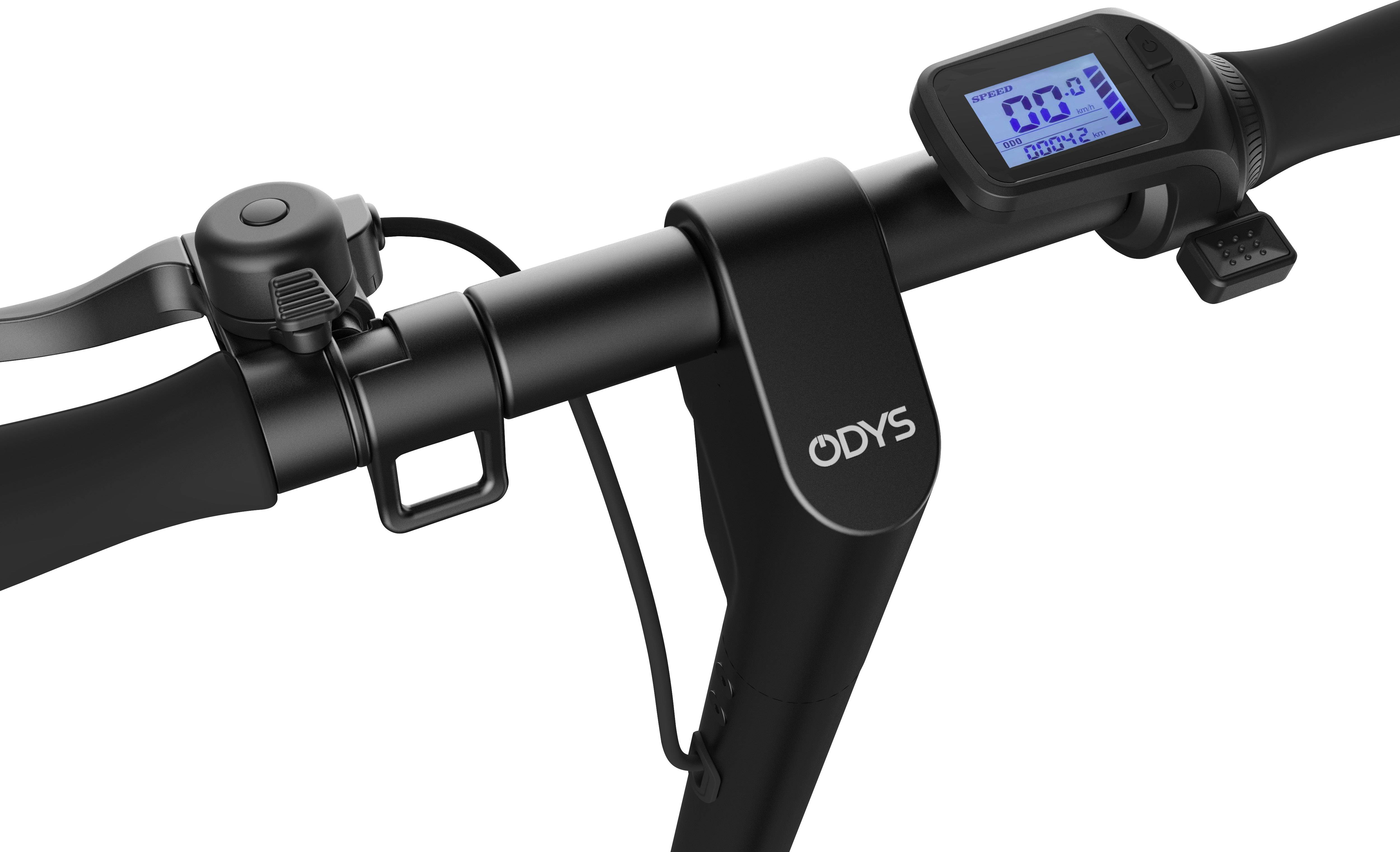 Odys alpha X10 E-Scooter Schwarz Li-Ion 36 V 7.8 Ah Straßenzulassung: Deutschland