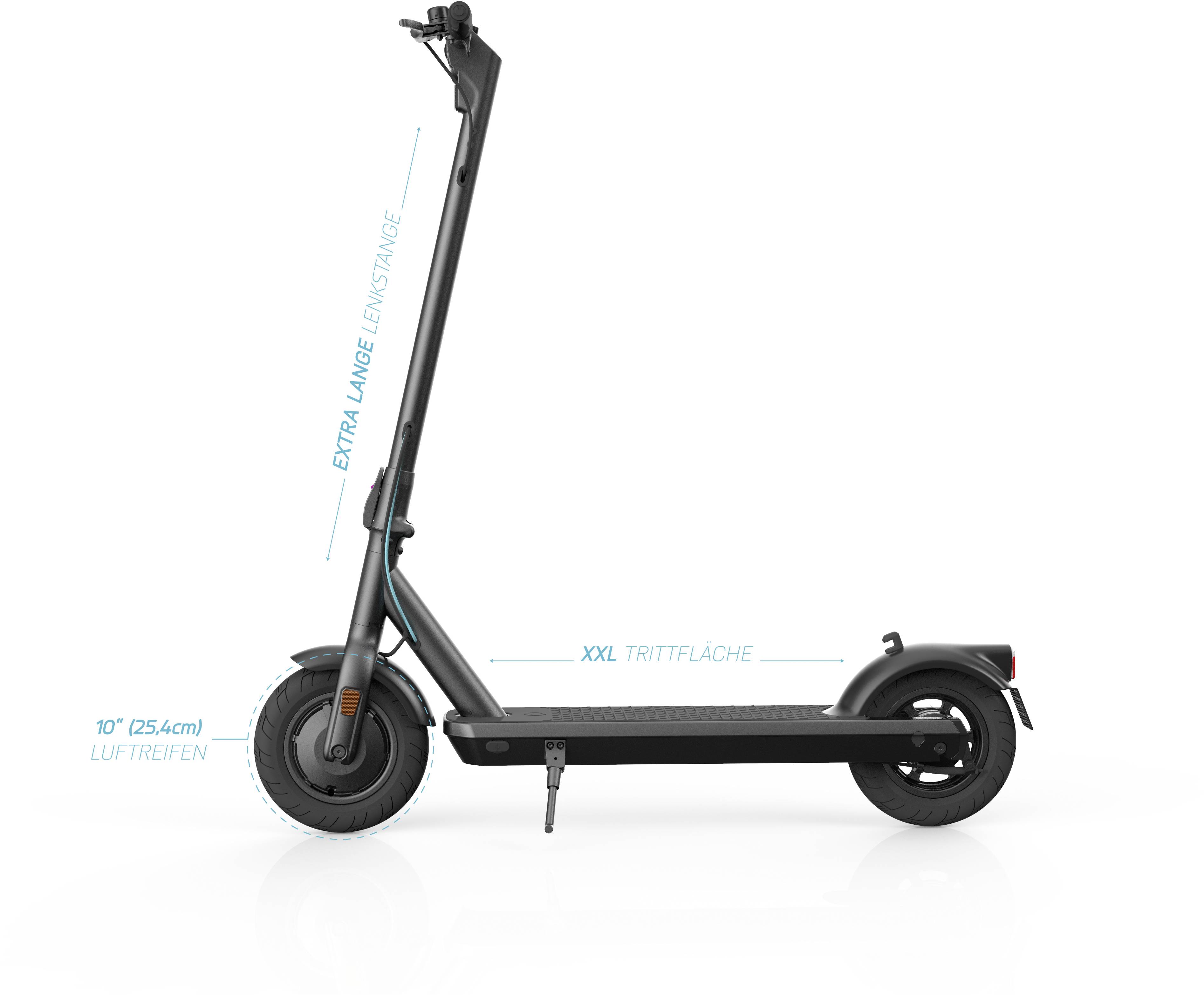 Odys alpha X10 E-Scooter Schwarz Li-Ion 36 V 7.8 Ah Straßenzulassung: Deutschland