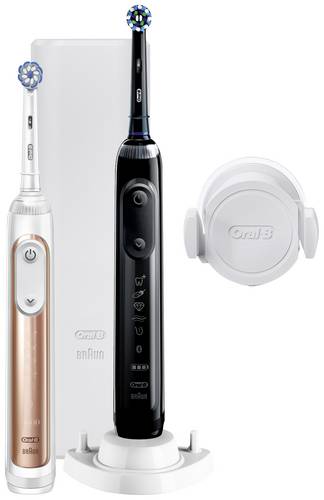 Oral-B Genius 10900N Duo black/rosegold Elektrische Zahnbürste Rotierend/Oszilierend/Pulsieren Schw