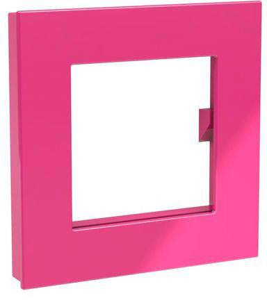 Dahle Magnet Mega Magnet Square XL, pink, 75 x 75 mm, inkl. Fotohalterung (B x H) 75 mm x 75 mm Pin
