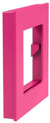 Dahle Magnet Mega Magnet Square XL, pink, 75 x 75 mm, inkl. Fotohalterung (B x H) 75 mm x 75 mm Pink 1 St. 76-95553-14823