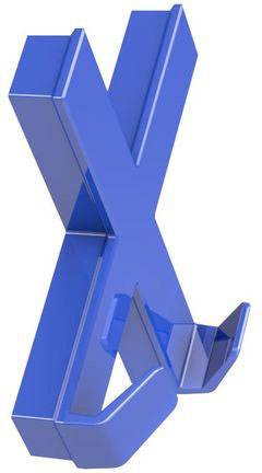 Dahle Magnet Mega Magnet Cross XL , blau, 90 x 90 mm, incl. 2 Haken (B x H) 90mm x 90mm Blau 1 St. 76-95550-14820