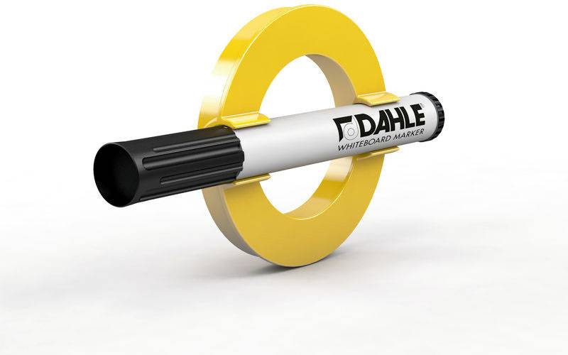 Dahle Magnet Mega Magnet Circle XL, gelb - 80 mm, mit Halter (Ø) 80mm Gelb (glänzend) 76-95551-14822