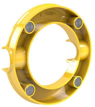 Dahle Magnet Mega Magnet Circle XL, gelb - 80 mm, mit Halter (Ø) 80mm Gelb (glänzend) 76-95551-14822