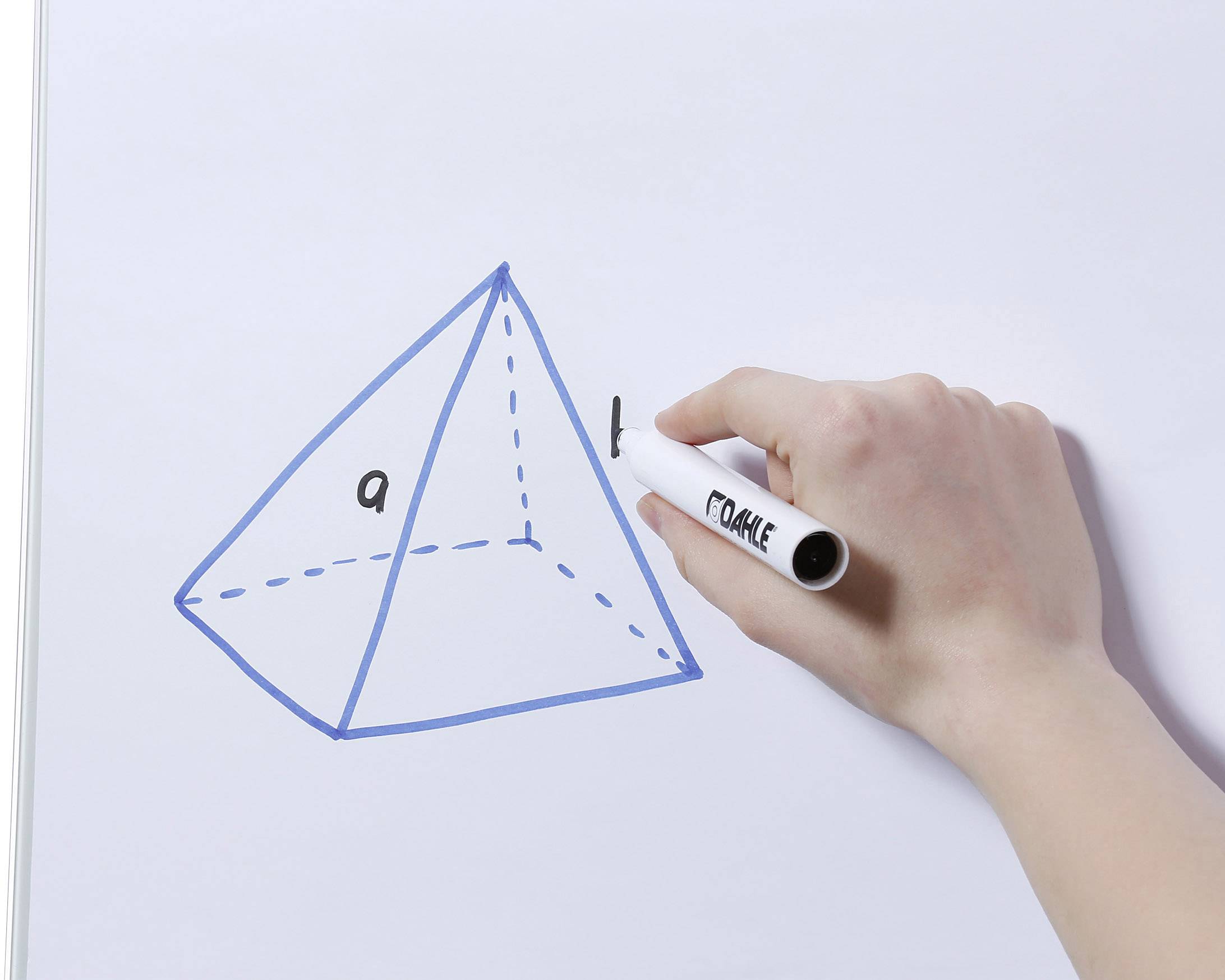 Dahle Flipchart 96012 Glas-Flipchart (B x H) 70cm x 100cm Silber höhenverstellbar, beschriftbar, abwischbar, magnethaftend, Inkl