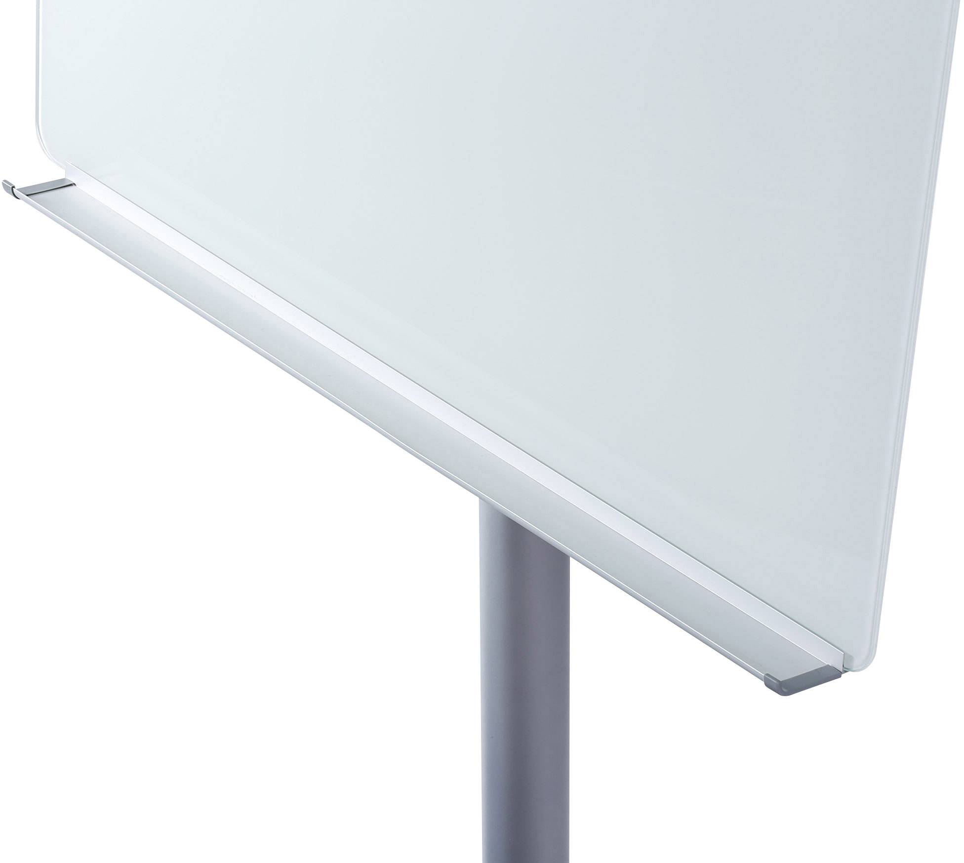 Dahle Flipchart 96012 Glas-Flipchart (B x H) 70cm x 100cm Silber höhenverstellbar, beschriftbar, abwischbar, magnethaftend, Inkl