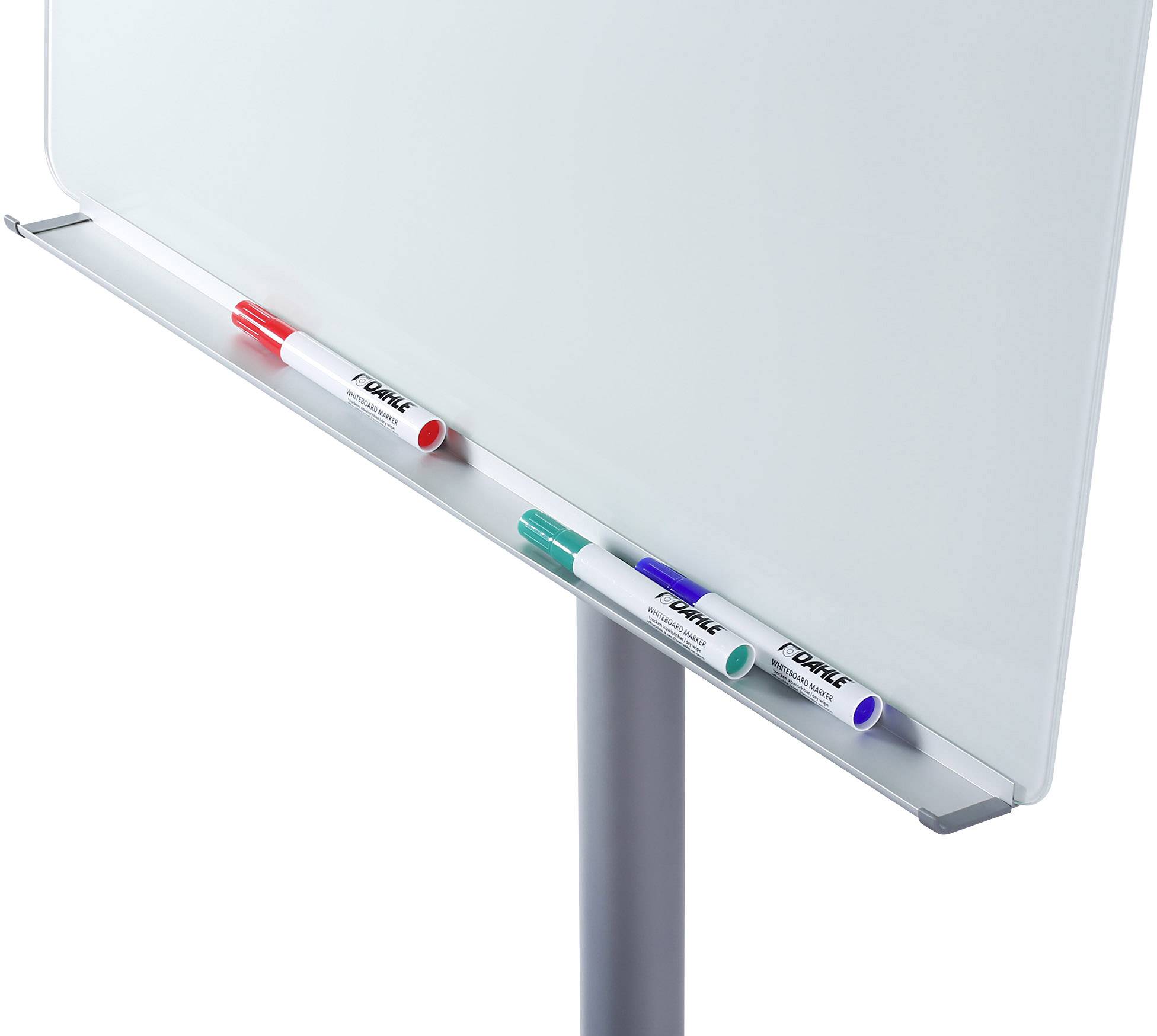 Dahle Flipchart 96012 Glas-Flipchart (B x H) 70cm x 100cm Silber höhenverstellbar, beschriftbar, abwischbar, magnethaftend, Inkl