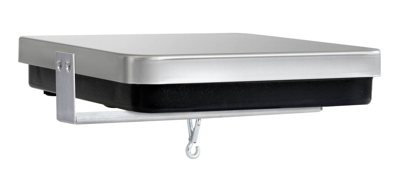 Metallschachtel montiert an einer Wandhalterung, geeignet zur Aufbewahrung kleiner Gegenstände oder Werkzeuge.