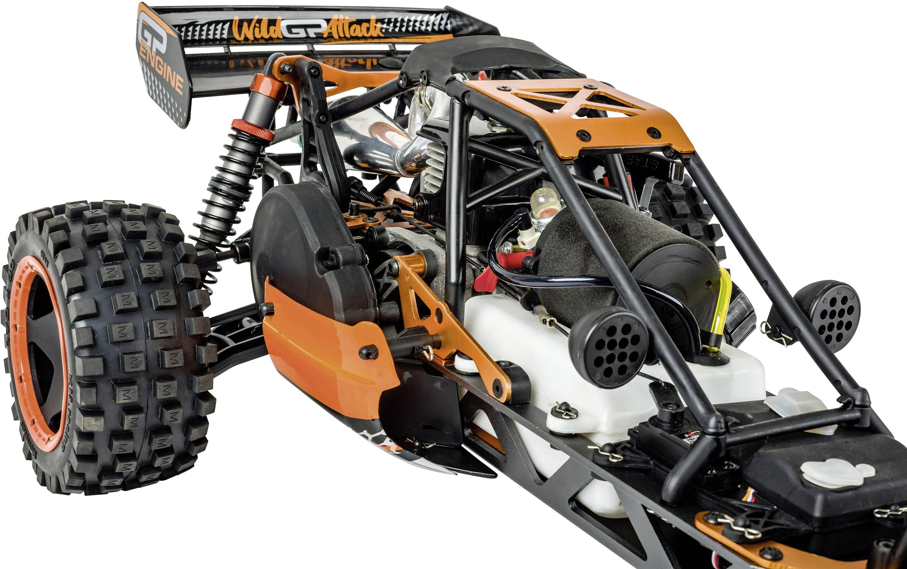 Carson Modellsport Wild GP Attack 1:5 RC Modellauto Benzin Buggy Heckantrieb (2WD) RtR 2,4GHz
