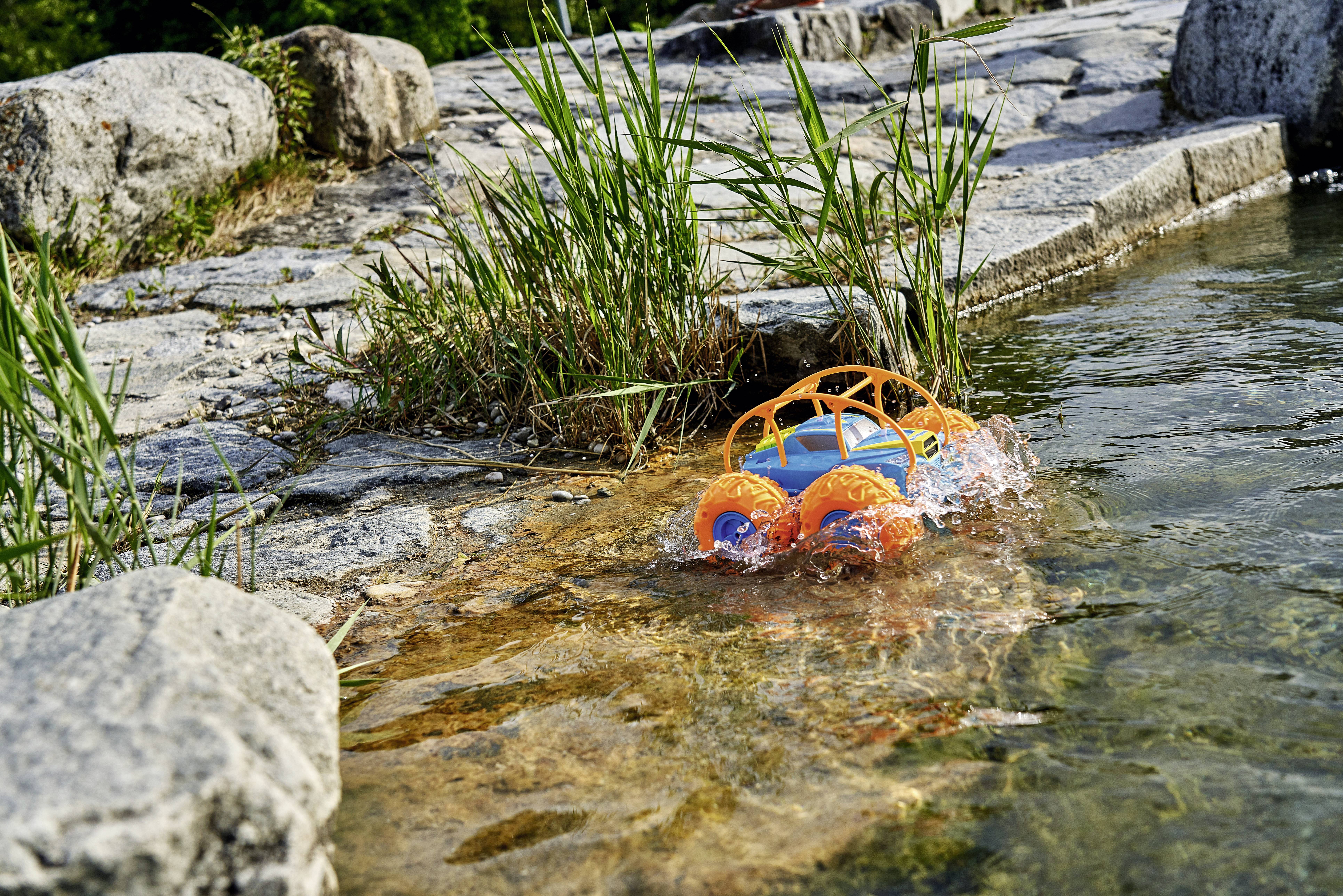 Carson Modellsport Sea Flippy Blau, Orange RC Modellauto Elektro Allradantrieb (4WD) RtR 2,4 GHz inkl. Akku, Ladegerät und Senderbatterien