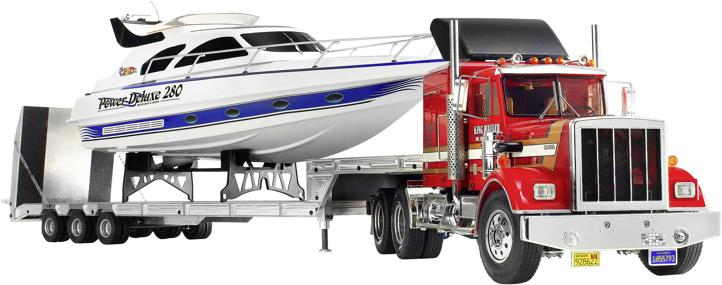 Carson Modellsport 90700 1:14 Tiefladeauflieger mit Rampe