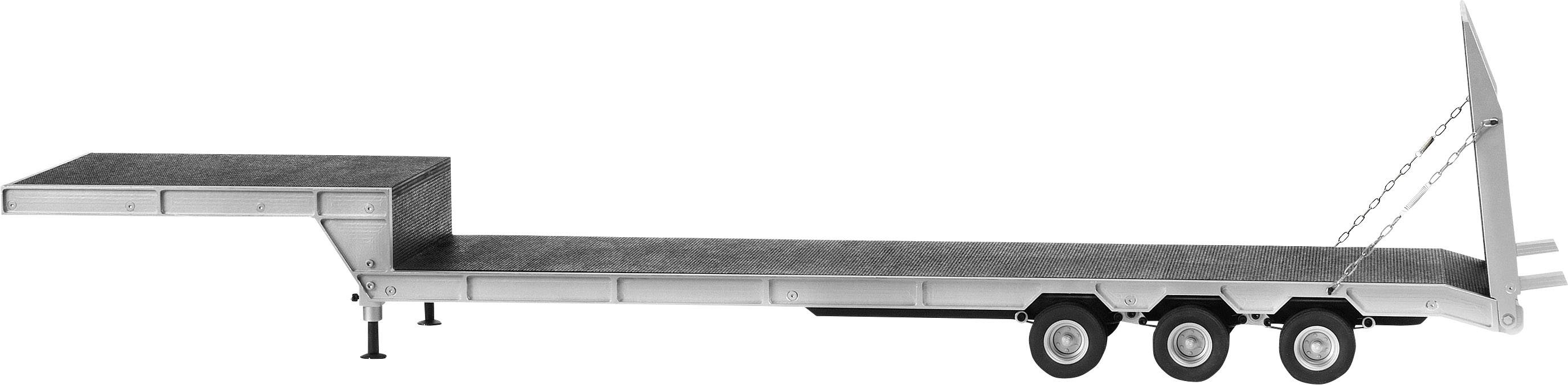 Carson Modellsport 90700 1:14 Tiefladeauflieger mit Rampe