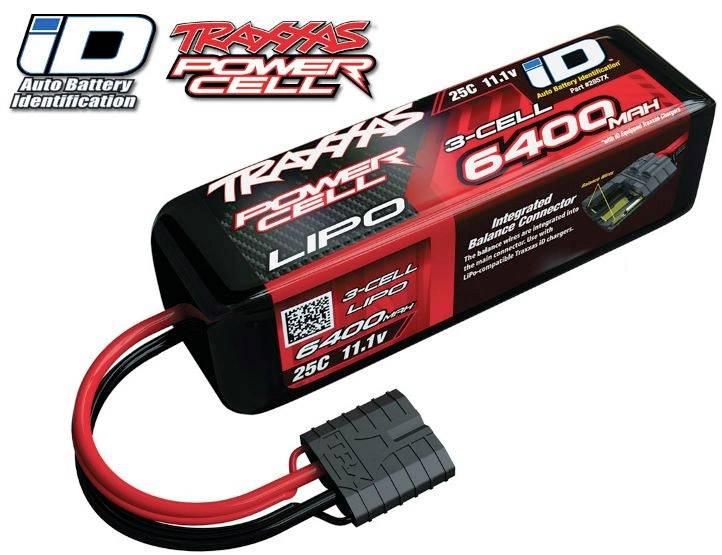 Traxxas Modellbau-Akkupack (LiPo) 11.1V 6400 mAh Zellen-Zahl: 3 25 C Softcase iD