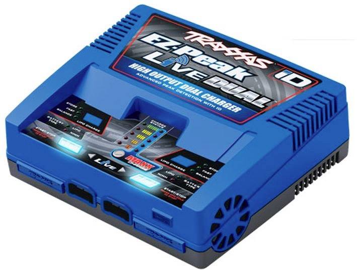 Traxxas EZ-Peak Live Dual Modellbau-Ladegerät 26A LiPo, NiMH Minus-Delta-U Abschaltung, Akkuerkennung, Temperaturüberwachung