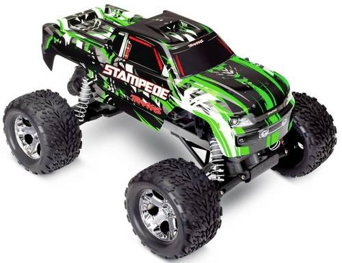 Stampede Grün Brushed 1:10 RC Modellauto Elektro Monstertruck Heckantrieb (2WD) RtR 2,4GHz