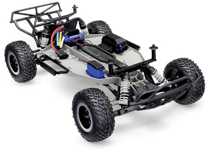 Traxxas Slash VXL Schwarz, Blau Brushless 1:10 RC Modellauto Elektro Short Course Heckantrieb (2WD) RtR 2,4GHz