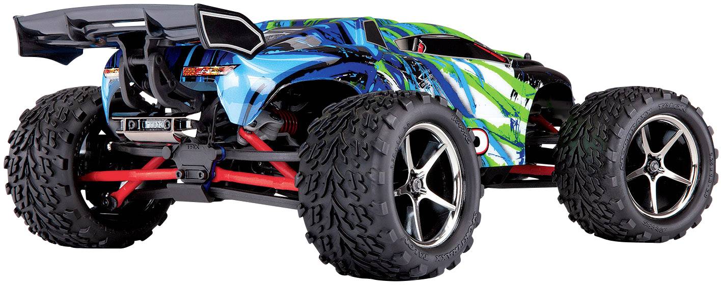 Traxxas E-Revo 4x4 Grün Brushed 1:16 RC Modellauto Elektro Monstertruck Allradantrieb (4WD) RtR 2,4GHz