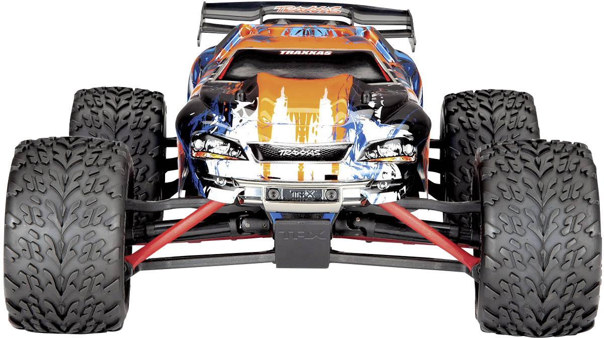 Traxxas E-Revo 4x4 Orange Brushed 1:16 RC Modellauto Elektro Monstertruck Allradantrieb (4WD) RtR 2,4GHz