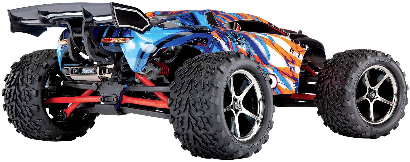 Traxxas E-Revo 4x4 Orange Brushed 1:16 RC Modellauto Elektro Monstertruck Allradantrieb (4WD) RtR 2,4GHz